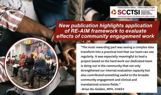New publication highlights application of RE-AIM framework to evaluate effects of community engagement work