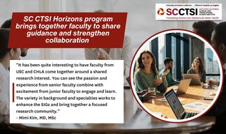 SC CTSI Horizons program brings together faculty to share guidance and strengthen collaboration