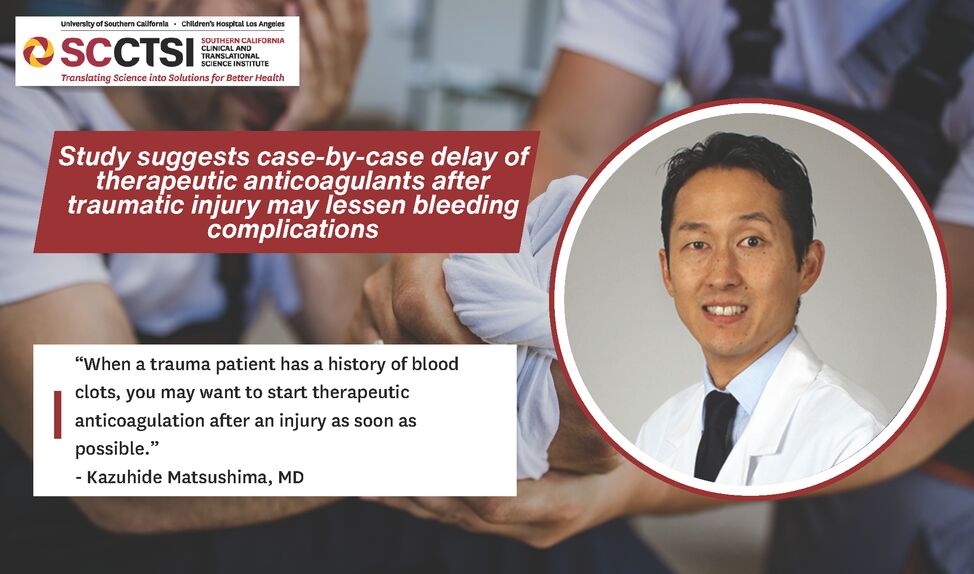 Study suggests case-by-case delay of therapeutic anticoagulants after traumatic injury may lessen bleeding complications