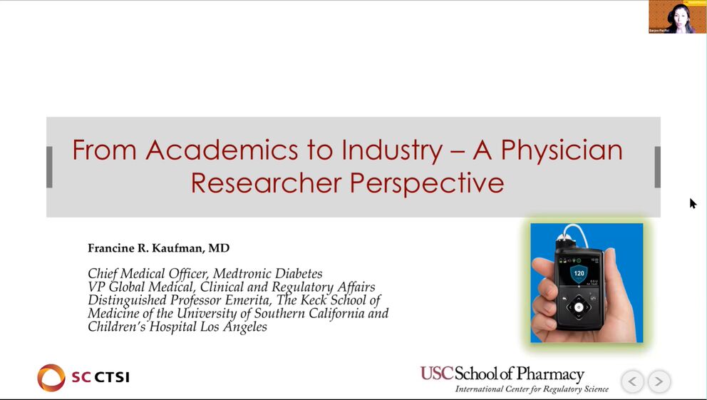 Regulatory Science Virtual Symposium: “Clinical Research Career Pathways” Session 2: From Academics to Industry – A Physician Researcher Perspective (2021)