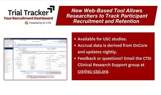 New Web-Based Tool Allows Researchers to Track Participant Recruitment and Retention