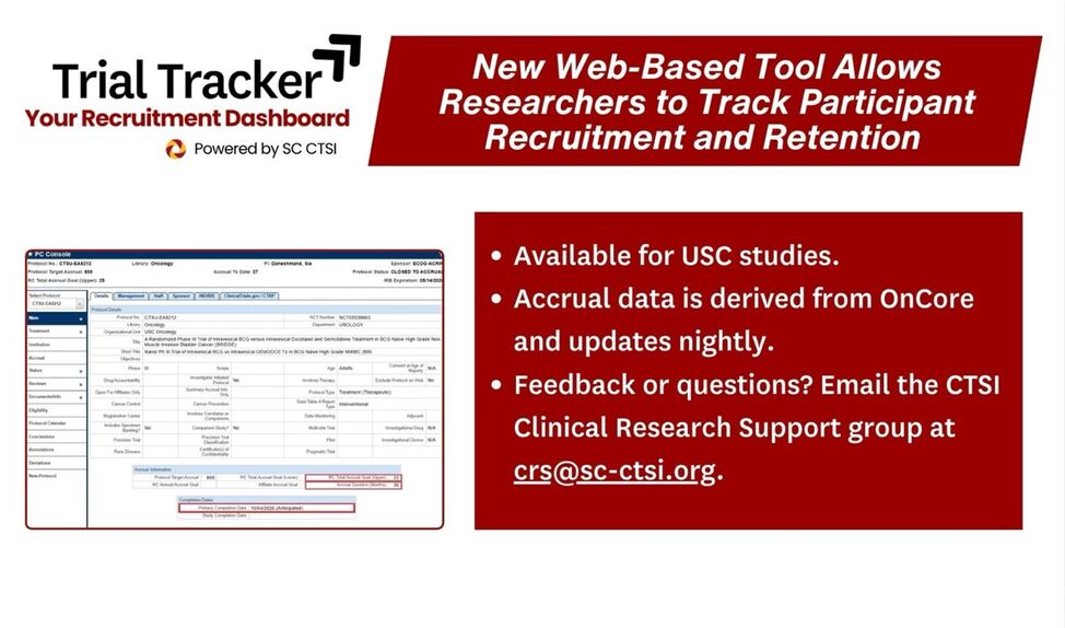 New Web-Based Tool Allows Researchers to Track Participant Recruitment and Retention