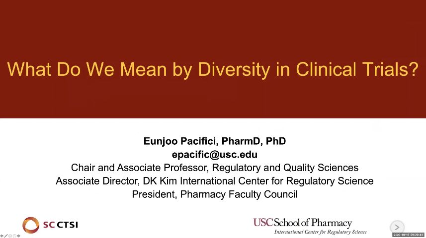 Regulatory Science Symposium: Diversity in Clinical Trials in the Time of COVID-19 Session 2: What Do We Mean by Diversity in Clinical Trials?