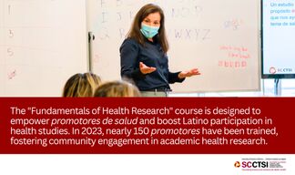 SC CTSI’s Community Engagement Core advances research education for promotores de salud through innovative health research training