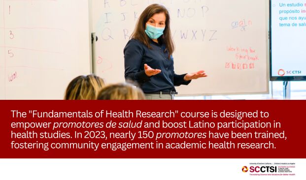 SC CTSI’s Community Engagement Core advances research education for promotores de salud through innovative health research training
