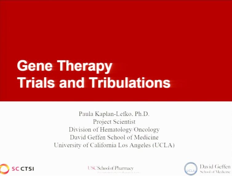 Regulatory Science Symposium: Emerging Technologies/Treatments Session 2: Gene Therapy Trials and Tribulations (2017)