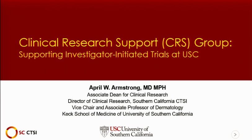 Regulatory Science Symposium: Special Populations Session 2: Clinical Research Support (CRS) Group (2017)