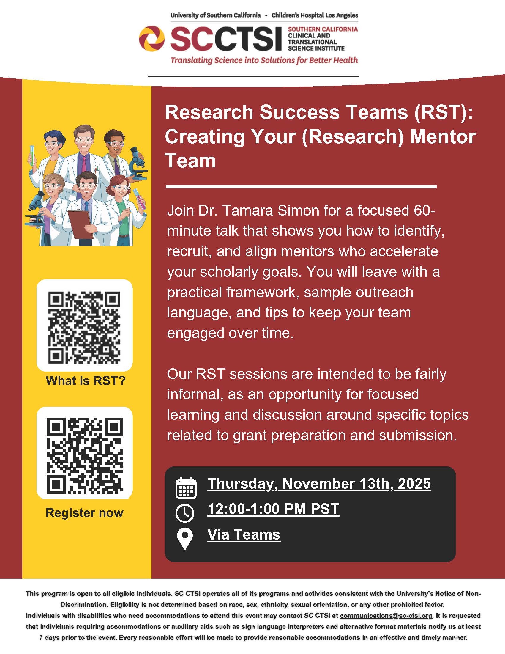Research Success Teams (RST): Creating Your (Research) Mentor Team