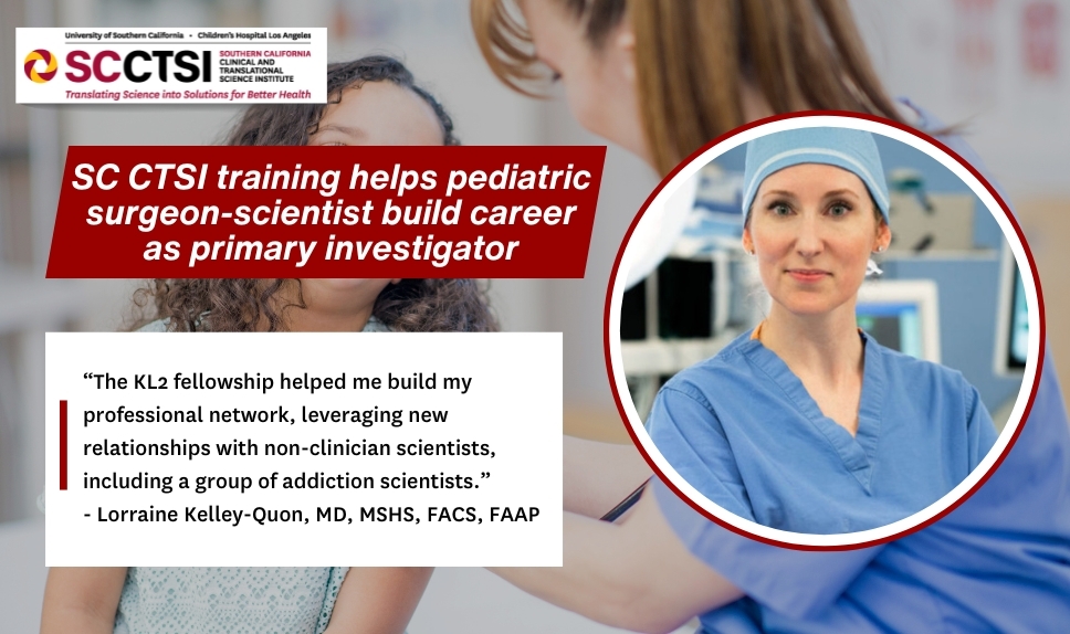 SC CTSI training helps pediatric surgeon-scientist build career as primary investigator