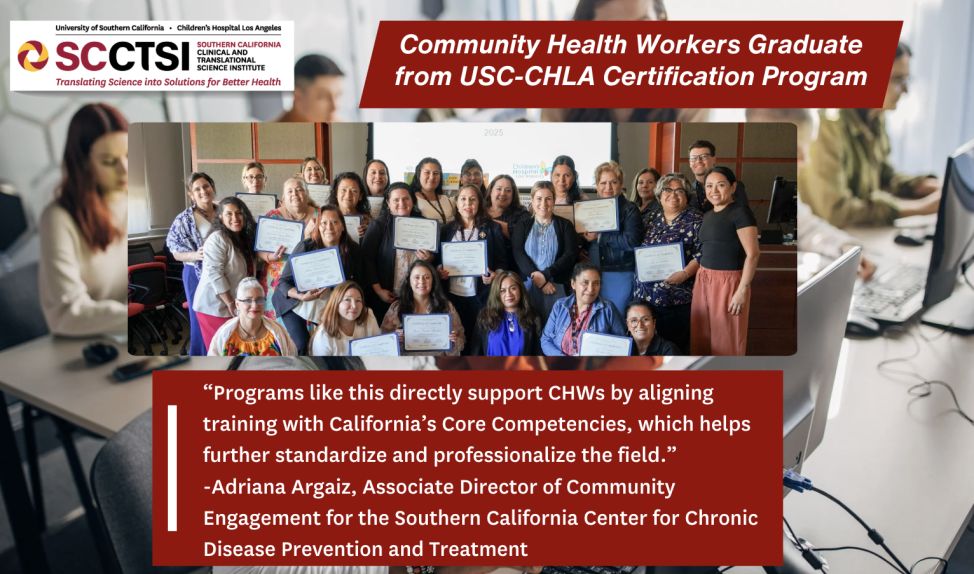Community Health Workers Graduate from USC-CHLA Certification Program
