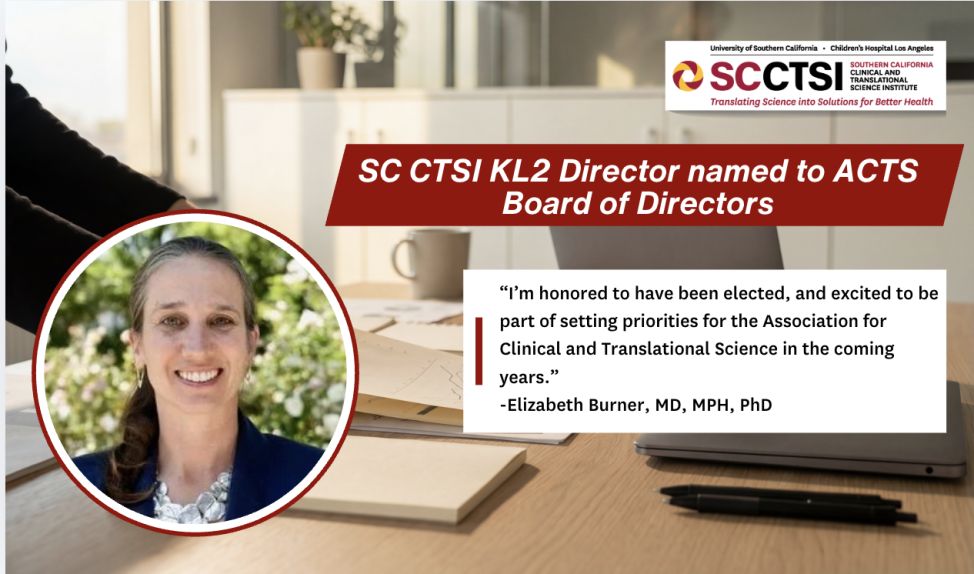 SC CTSI KL2 Director named to ACTS Board of Directors