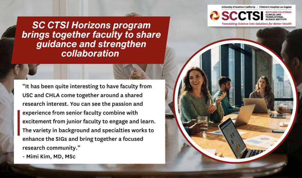 SC CTSI Horizons program brings together faculty to share guidance and strengthen collaboration