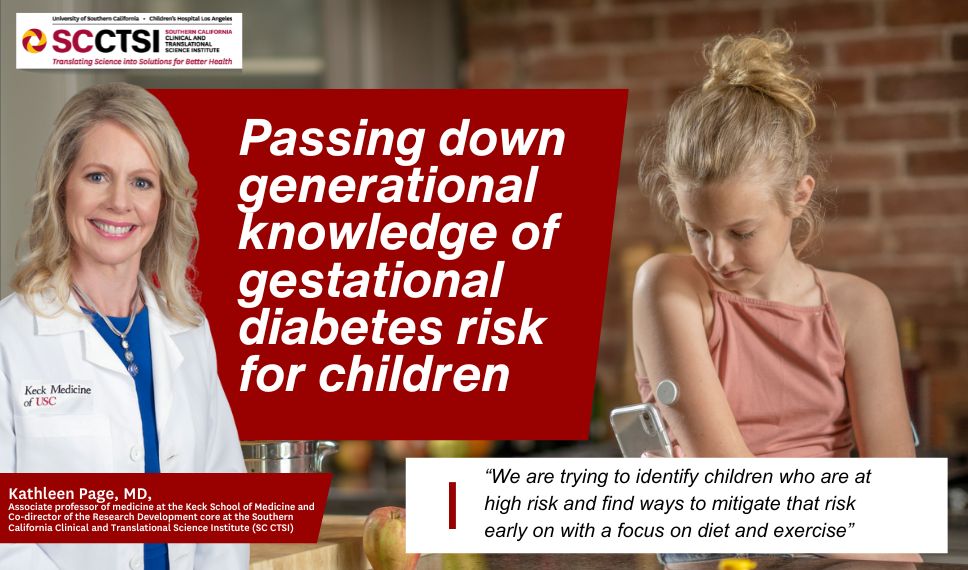 Passing down generational knowledge of gestational diabetes risk for children