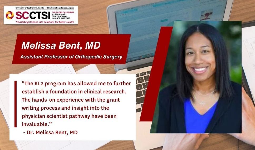 Interview with Melissa Bent, MD, KL2 award recipient