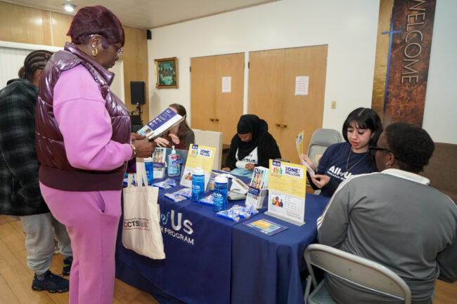 Health Fair table November 11 2024