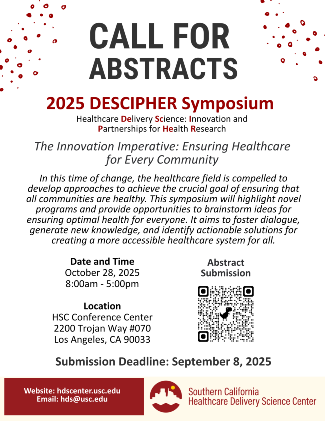 2025 DESCIPHER Call for Abstracts