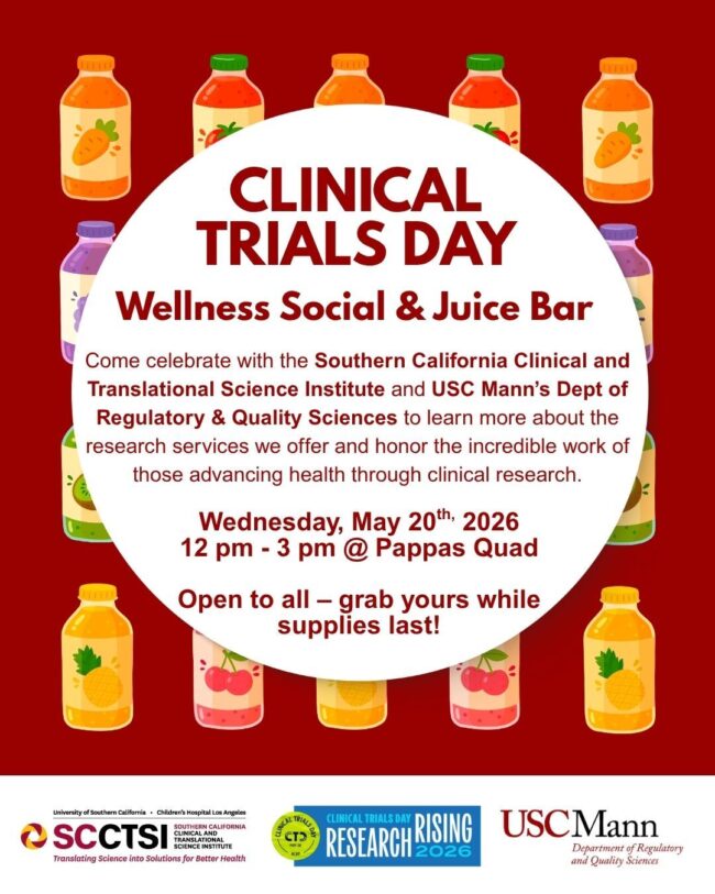 CLINICAL TRIALS DAY Wellness Social & Juice Bar