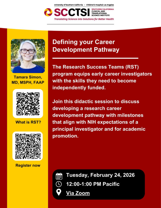 Research Success Teams (RST) - Defining your Career Development Pathway