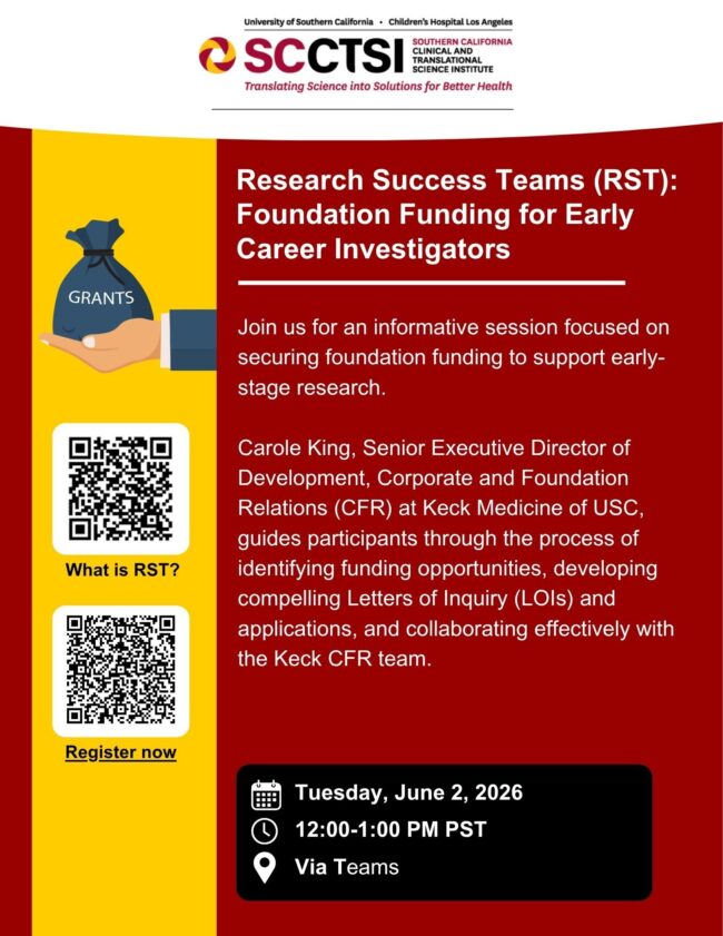 Research Success Teams (RST): Foundation Funding for Early Career Investigators