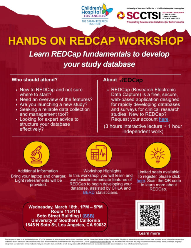Hands-On REDCap Workshop