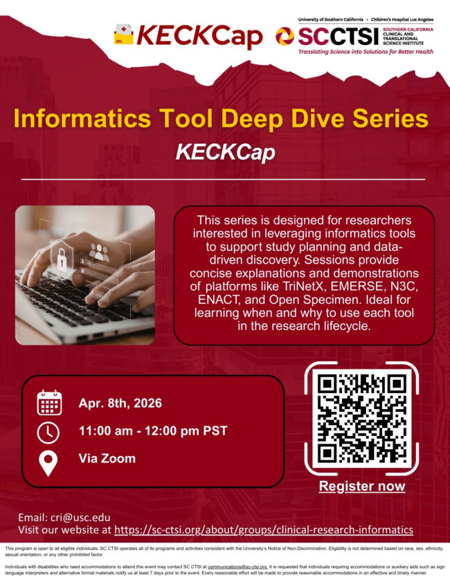 Informatics Tool Deep Dive Series - KECKCap