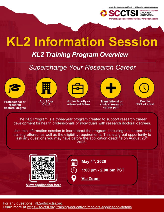 KL2 Information Session:  KL2 Training Program Overview