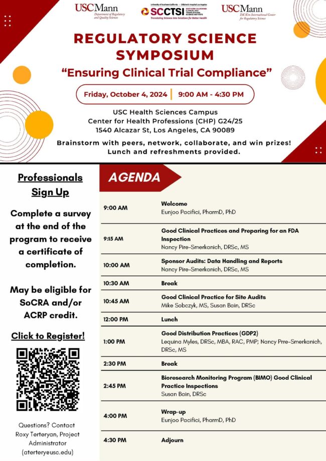 Ensuring Clinical Trial Compliance symposium flyer