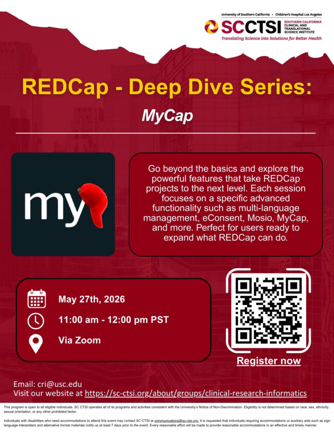 REDCap Deep Dive Series - MyCap