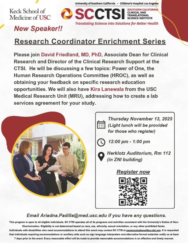 Research Coordinator Enrichment Series