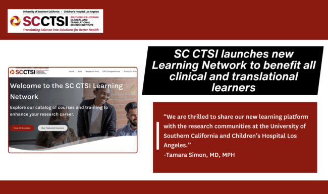 SC CTSI launches new Learning Network to benefit all clinical and translational learners