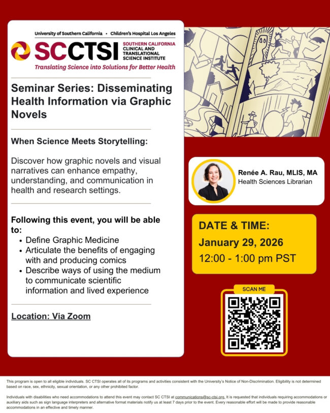 Seminar Series: Disseminating Health Information via Graphic Novels