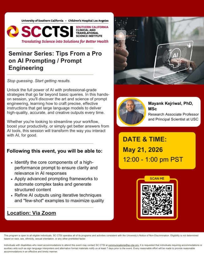 Seminar Series: Tips From a Pro on AI Prompting / Prompt Engineering