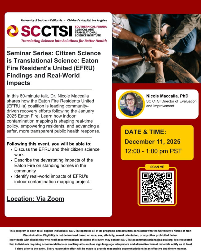 Seminar Series: Citizen Science is Translational Science