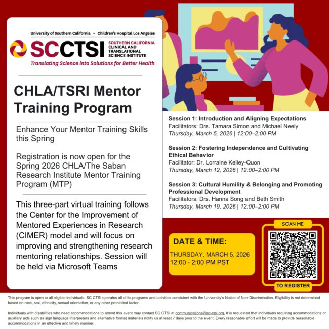 Spring 2026 Mentor Training Program