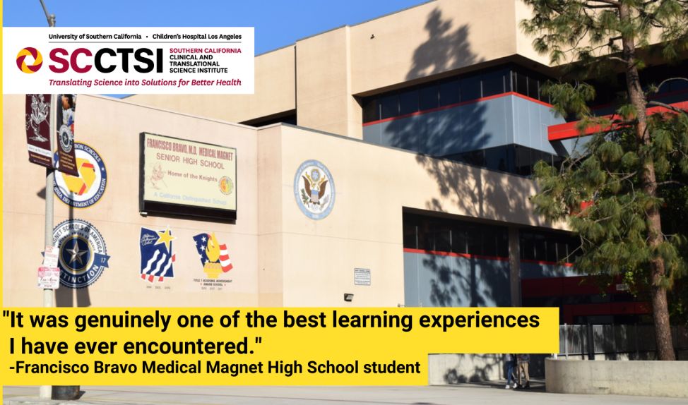 Survey results prove successful partnership among SC CTSI, local high school and USC to educate next generation