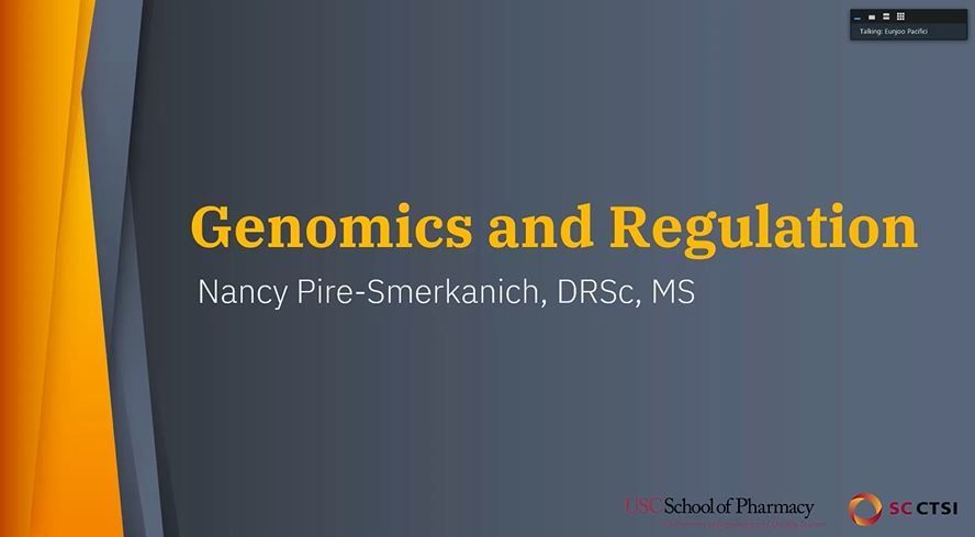 “Innovation to Translation: Role of Genomics in Medical Product Development” - Regulatory Science Symposium - Session 1: Introduction (2021)