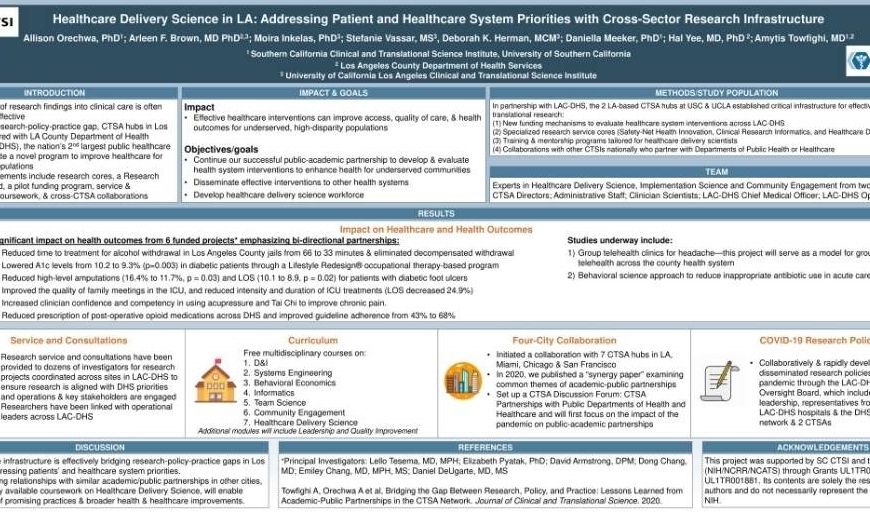 SC CTSI and UCLA CTSI partners with LA Health Services to improve patient care