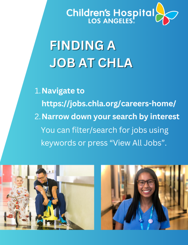 Finding a job at CHLA