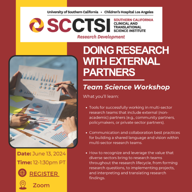 Team Science Workshop: Doing Research with External Partners