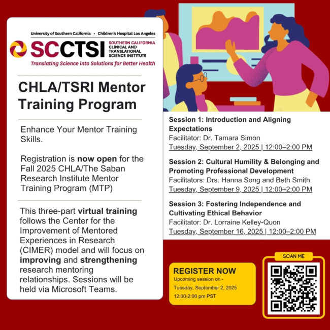 CHLA/TSRI Mentor Training Program